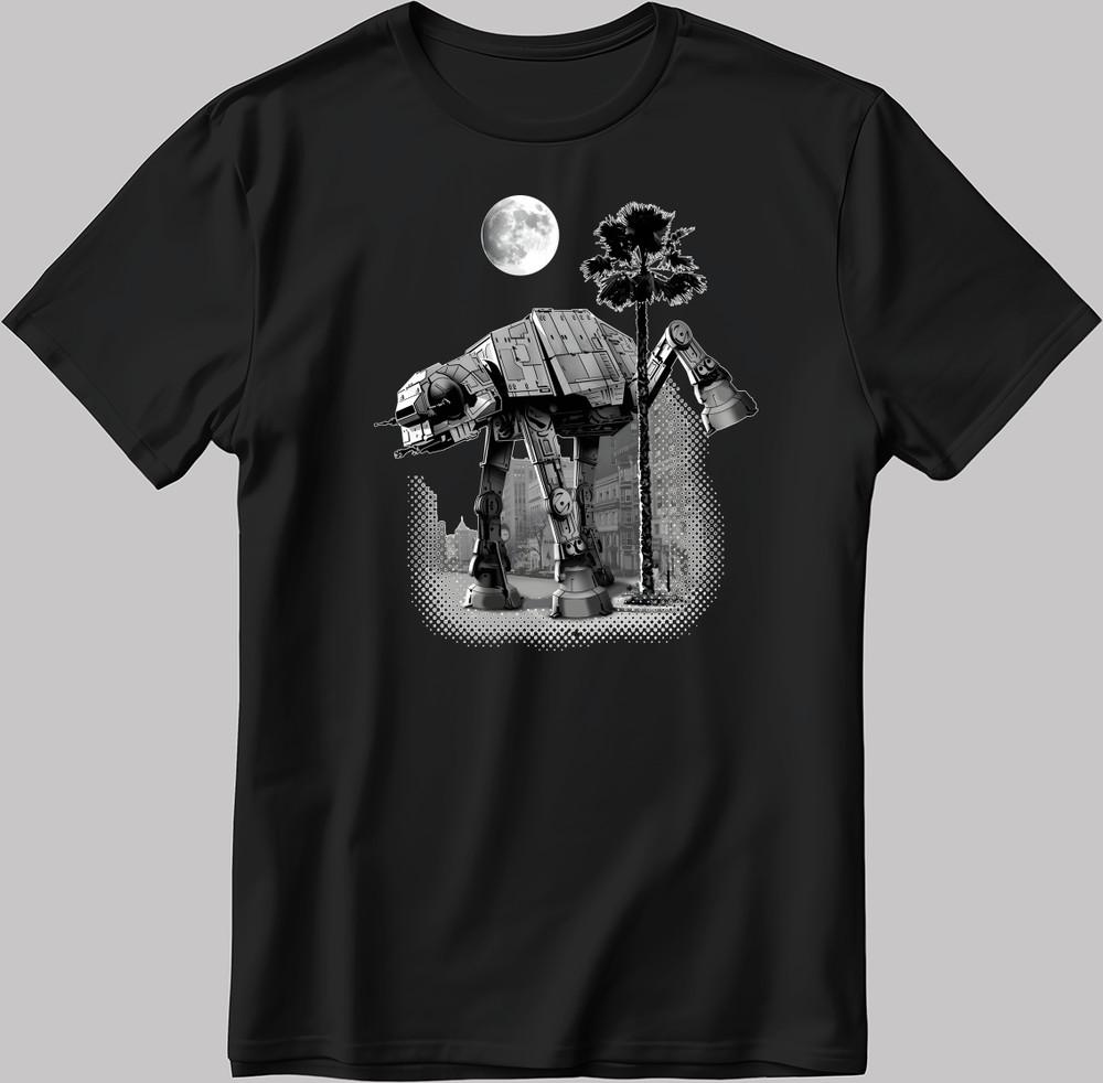 

Аэродром Где-то Футболка с коротким рукавом мужская/женская белая-черная N561 XL