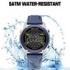 NAVIFORCE Original Men Digital Watch LCD Display Date Calendar Chronograph Alarm Silicone Strap Night Pattern Waterproof Men Watch NF7134