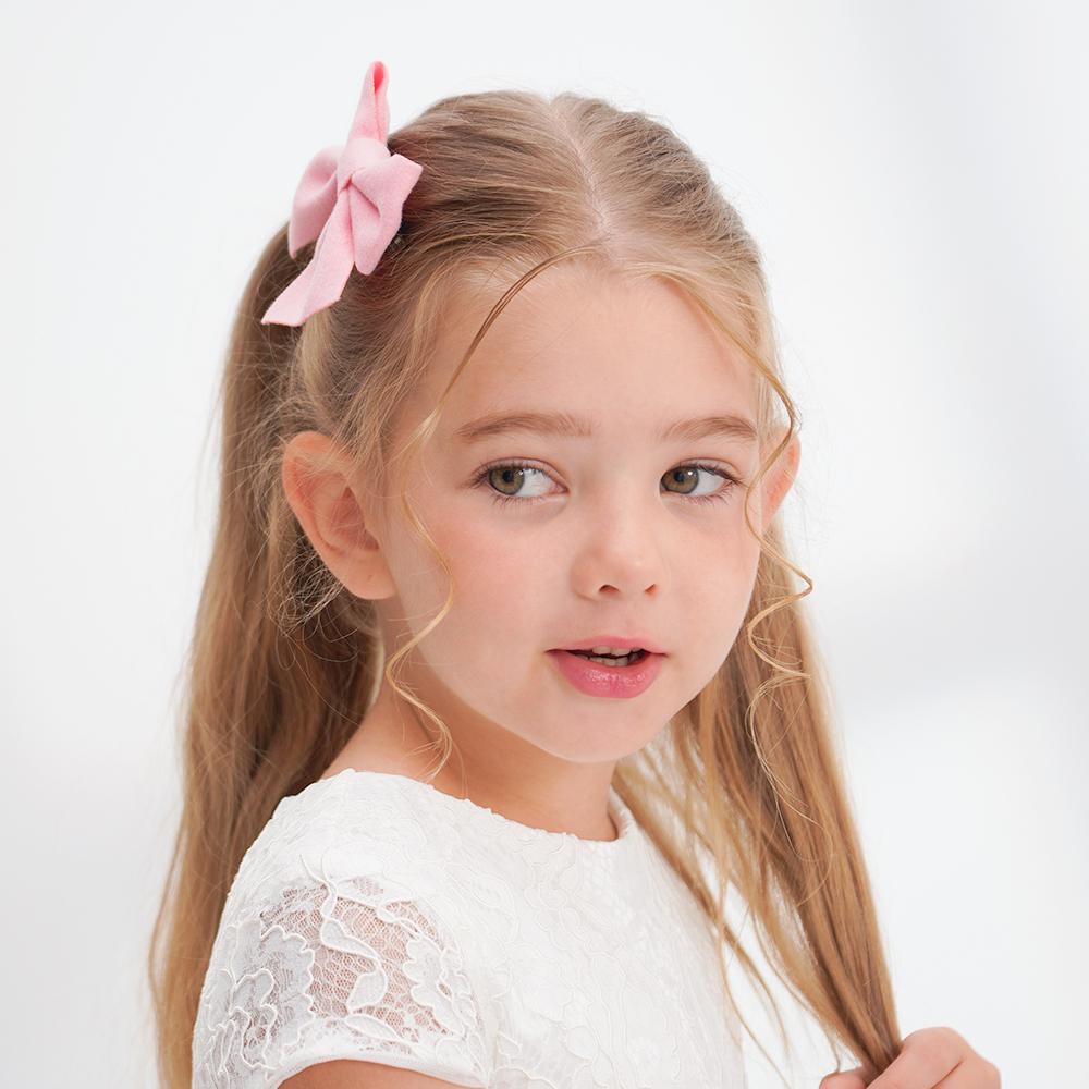 Random 4-piece of Hair Bows Hair Clips Sets Girls Lovely Bowknot Hairgripes Gift Sweet Vacation Style Headwear Promotion