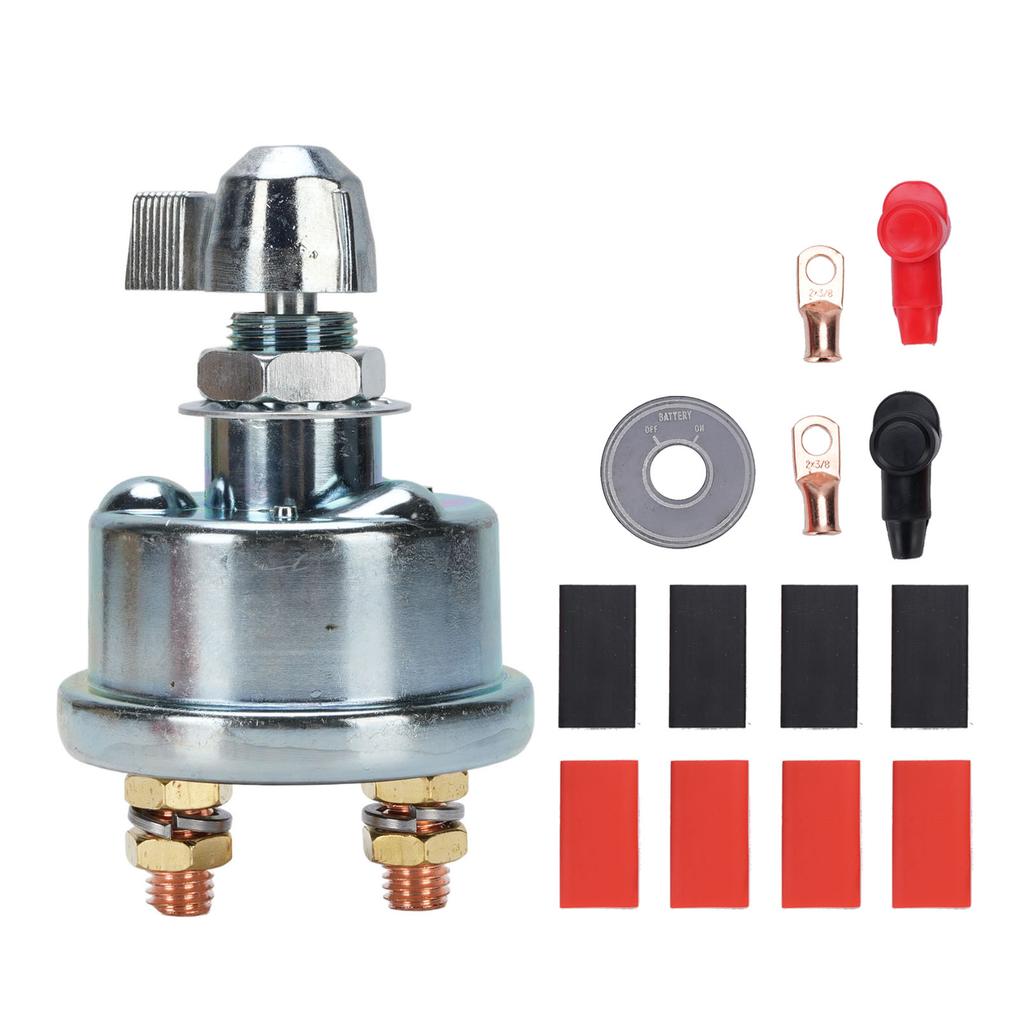 12 to 48V Battery Disconnect Switch High Current 250A Battery Shut Off Cut Off Power Kill Switch M10 Stud for Ship RV