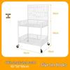 Foldable Ethnic Style Iron Flower Cart for Street and Night Markets