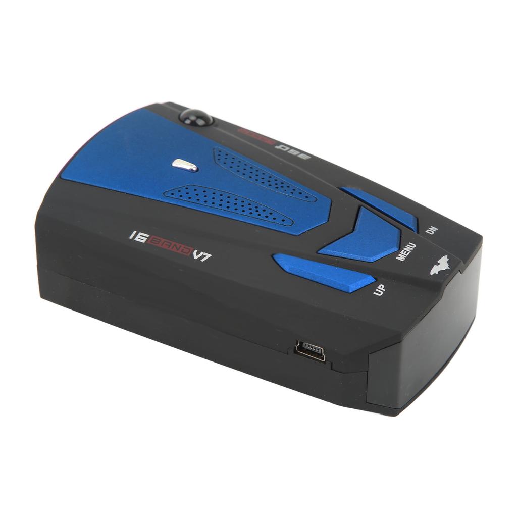 Car Radar Detector 360 Degree Protection Electronic Dog Detector Speedometer Speed Tester Blue