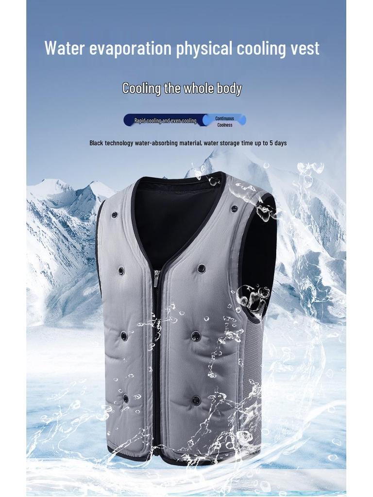 Unisex Summer Cooling Vest with Ice Water Circulation
