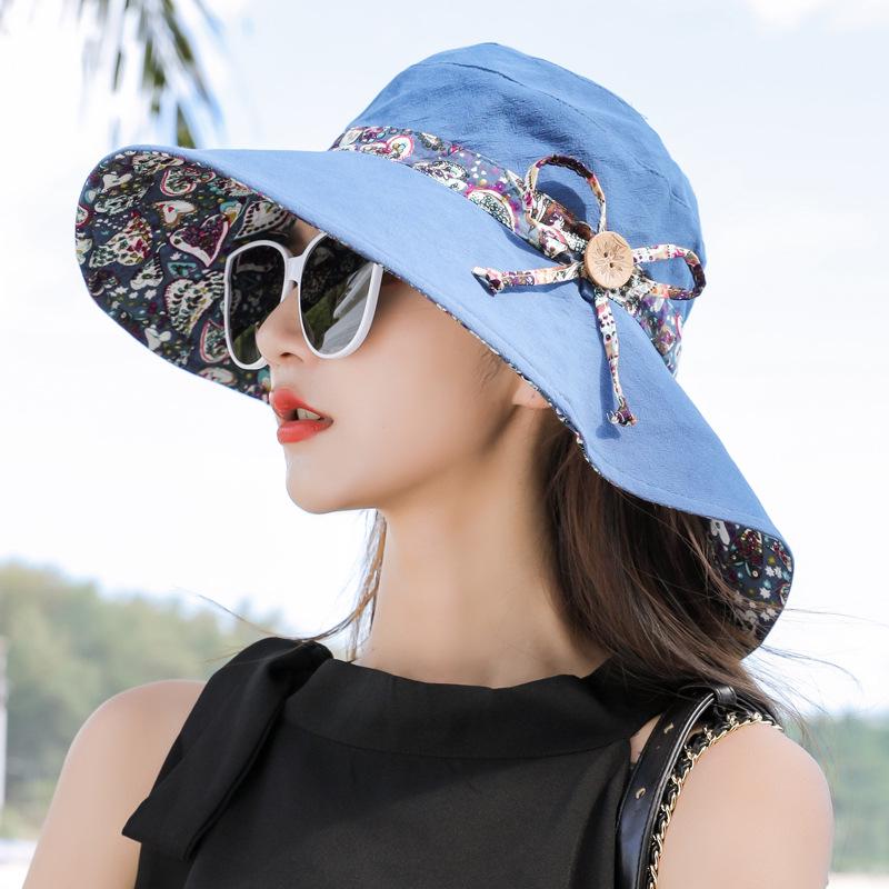 Breitkrempiger Sonnenhut im koreanischen Stil: Trendiges, vielseitiges Sommeraccessoire für Damen