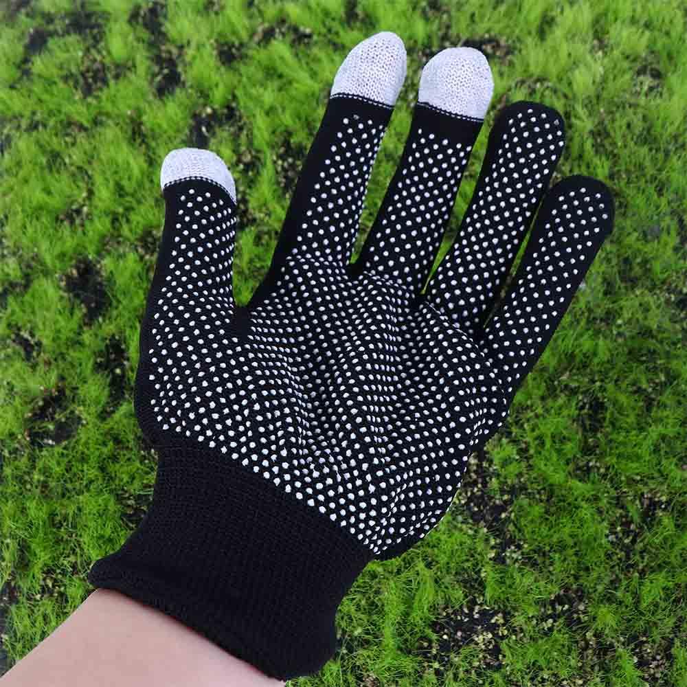 Sport Solid Color Outdoor Cycling Driving Windproof Full Finger Gloves Anti-skid Mittens Men Nylon Gloves Touch Screen Gloves