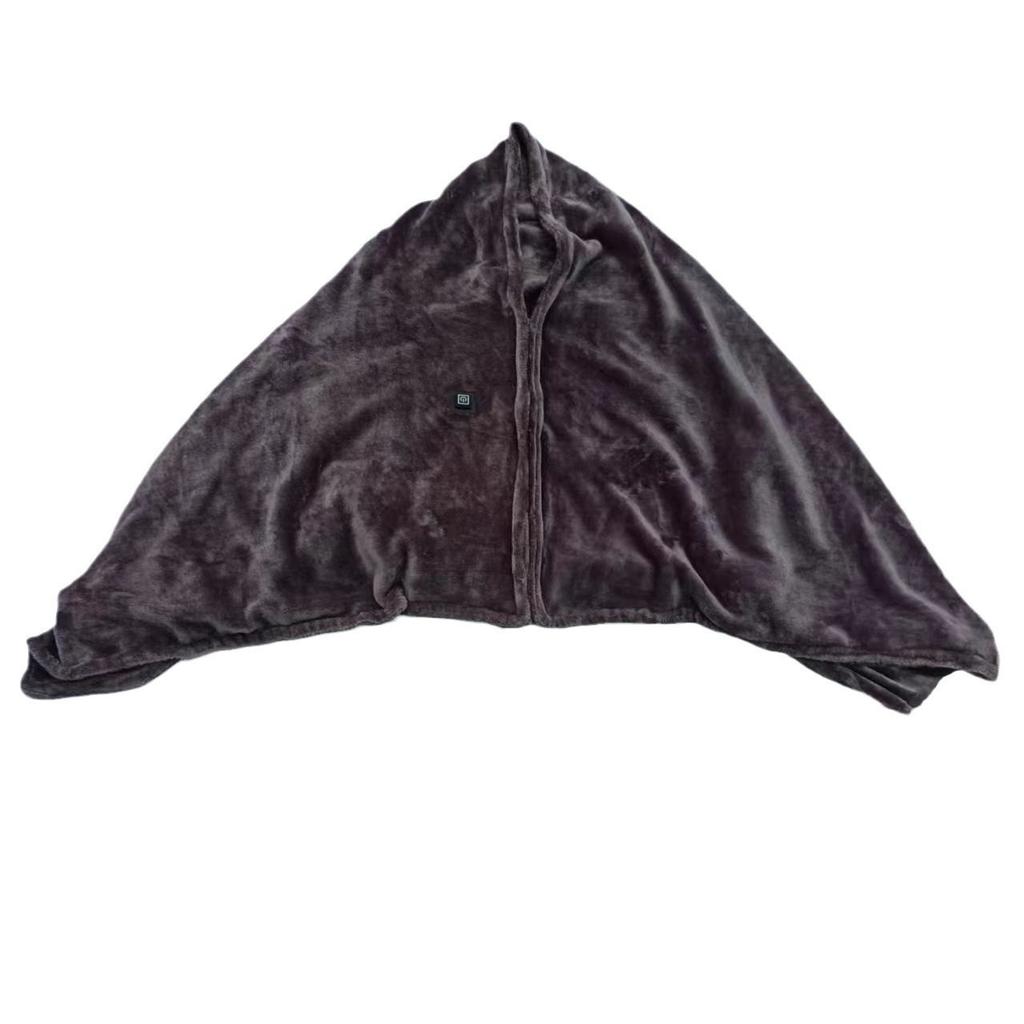 USB Heated Throw Blanket Shawl with 3 Heating Levels Coral Velvet 9 Heated Areas for Neck Shoulder Chest Abdomen Warm In Autumn
