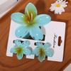 One Large and Two Small, Gradient Color Flower Hair Clip, Summer Fashion Casual Style Hair Accessory Perfect for Outings