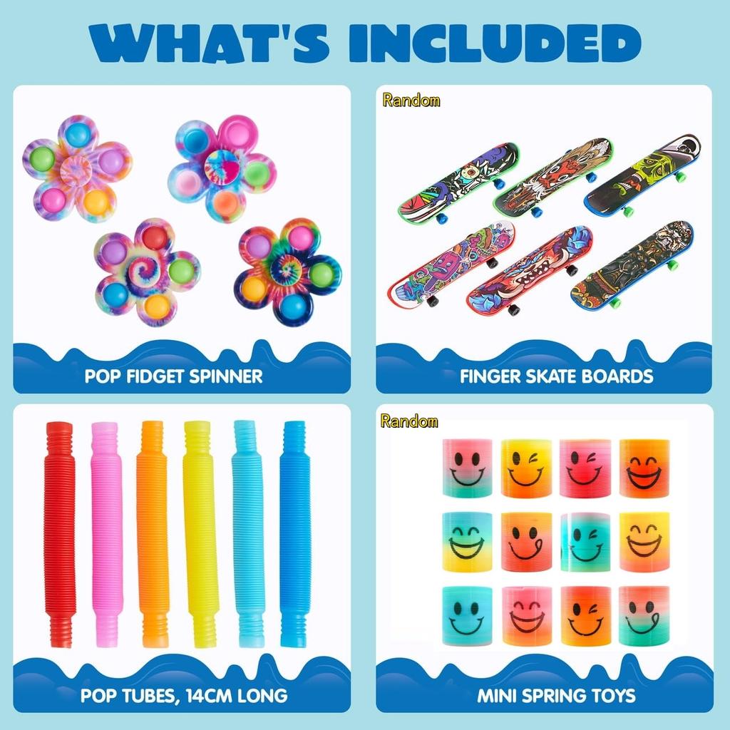30/60/120 Pcs Popular Fidget Toys Pack Party Favors For Kids Goodie Bags Fillers For Kids Birthday Party, Prizes In Bulk