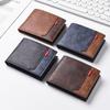 Fashion Tri-Fold Men's Short Wallet Frosted Large Capacity Business Wallet Thin Portable Coin Purse For Men and Boys