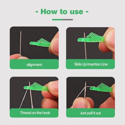 Needle Threader,Threading Aid For Sewing Needles Sewing Machines Accessories Sewing Needles Threader, Automatic Threader