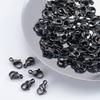 20pcs Black Stainless Steel Lobster Clasps 9/10mm Connector Clasp for DIY Bracelet Necklace Chain Claw Jewelry Making Supplies