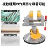 EsiFare Adjustable Aluminum Alloy Mini Bench Vise with Suction Cup, Drill Press Vise, 360 Rotating Table Clamp, Multifunctional Bench Vise with Plast
