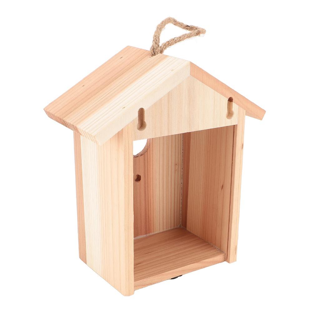 1pcs See Through Design Window Bird House Suction Cup Mount Transparent Bird House Outdoor Decor
