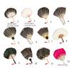 Vintage Chinese Fan Gooses Feather Wedding Party Fan Dance Feather Hand Fan Photograph Props Wood Craft Decorations Fan