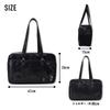 Snoopy School Boston Tote Shoulder Synthetic A4 Bottom Large Student Bag Bag, Bag, Bag, Bag, Leather, Size, Black, Brown, Navy, Self-Standing, Studs,