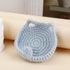 Animal Crochet Coasters Cartoon Desk Accessories Cup Placemat Handmade Decoration Knitted Gifts