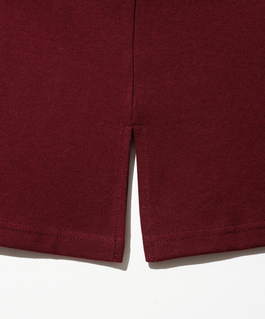 JEMUT Eddy Oversized Short Sleeve T-Shirt Burgundy Kjst2189