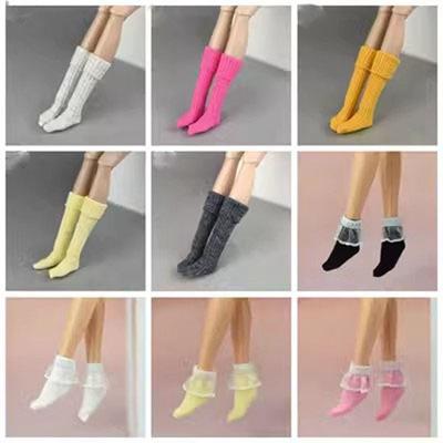 Handmade Long Doll Socks Fashion Casual Wear Legging New Short Socks  1/6 BJD Doll