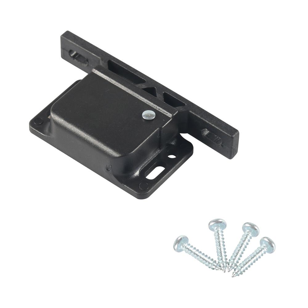 2× Grabber Catch Cabinet Push-to-Close Latch w/ Screws For RV Boat Hardware Well