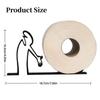 Humorous Minimalist Roll Paper Holder Practical Rustproof Toilet Paper Holder 3D Printing Vertical Tissue Holder Home Decoration