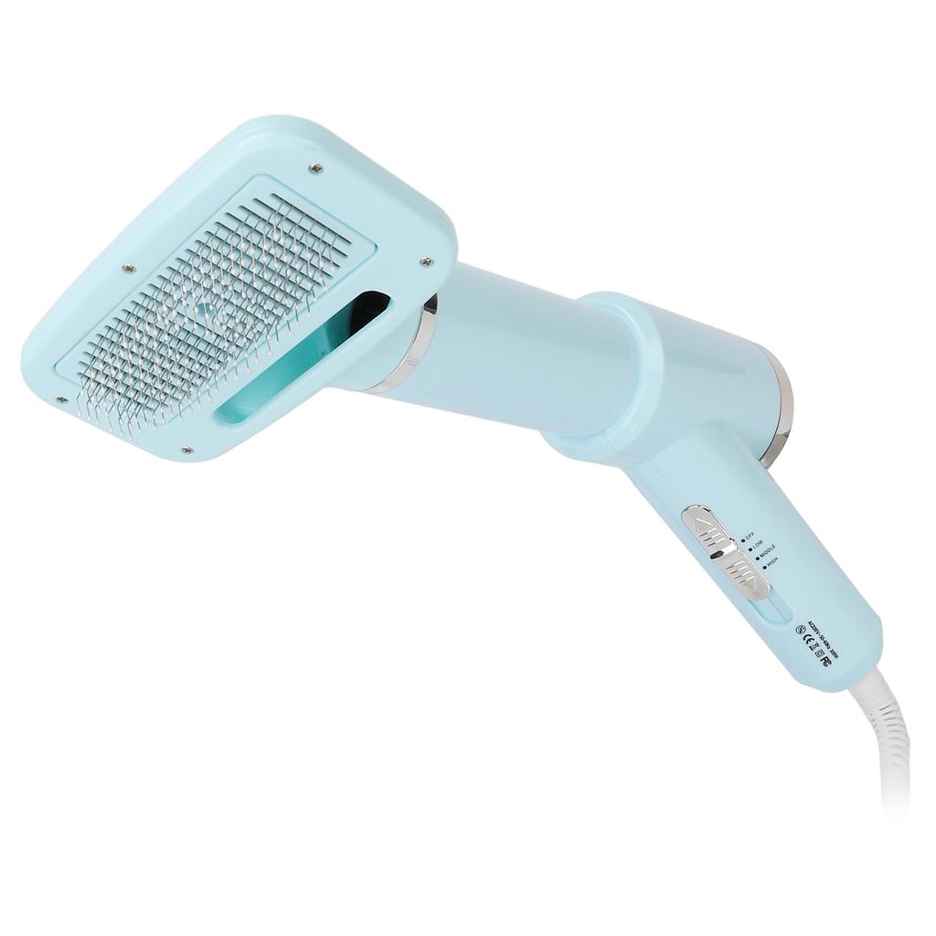 Pet Hair Dryer Comb Adjustable Temp Massage Grooming Pet Hair Blower with Slicker Brush for Cats