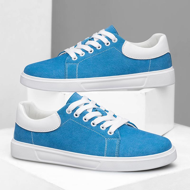 Mode Echtes Leder Herrenschuhe Luxus Herren Sneaker Frühling Herbst Vulkanisierte Schuhe Outdoor Sportschuhe Mode Skateboard Schuhe