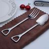Stainless Steel Fork Spoon Set Long Handle Kitchen Cutlery Set For Dinner Travel