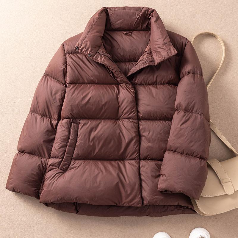Fashion Short White Down Bread Keep Warm Women Down Jackets Korean Thicken Lightweight Down Parkas