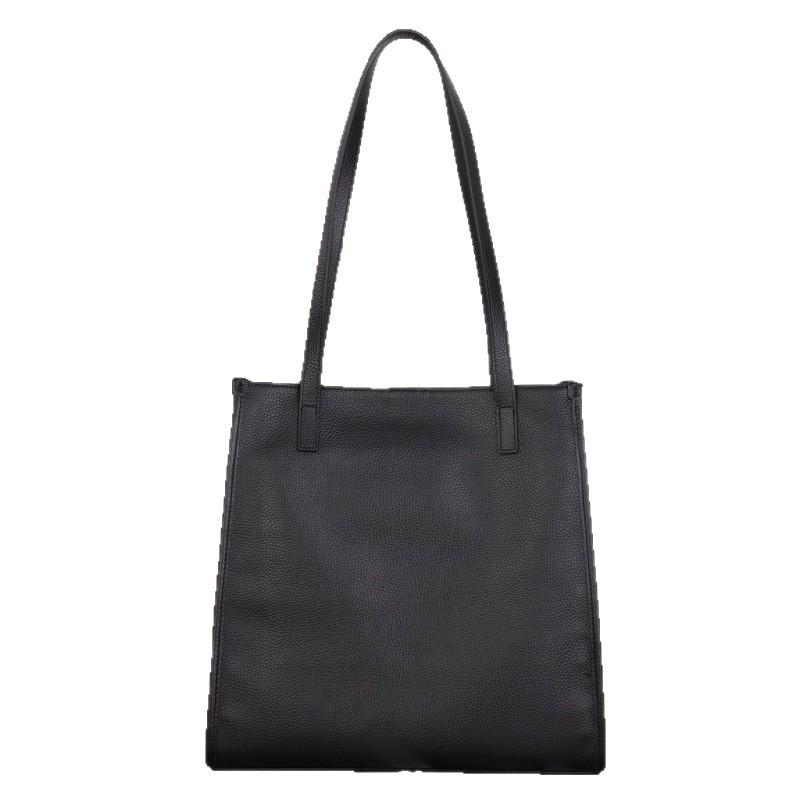 Genuine Leather Women's Large Tote Bag - Full Grain Cowhide, Versatile Single Shoulder, Fits Laptop, A4, Ideal for Commuting.