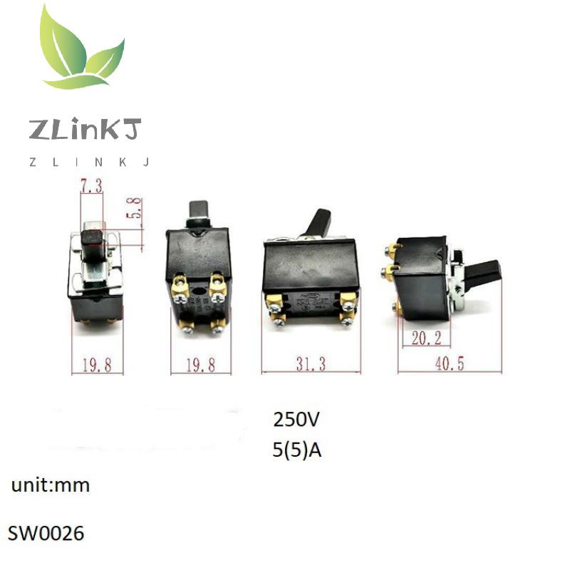 1pcs Angle Grinder Switch Cutting Machine Switch AC250V 5A SW0026 Trigger Switch IP20 Electric Tool Accessories
