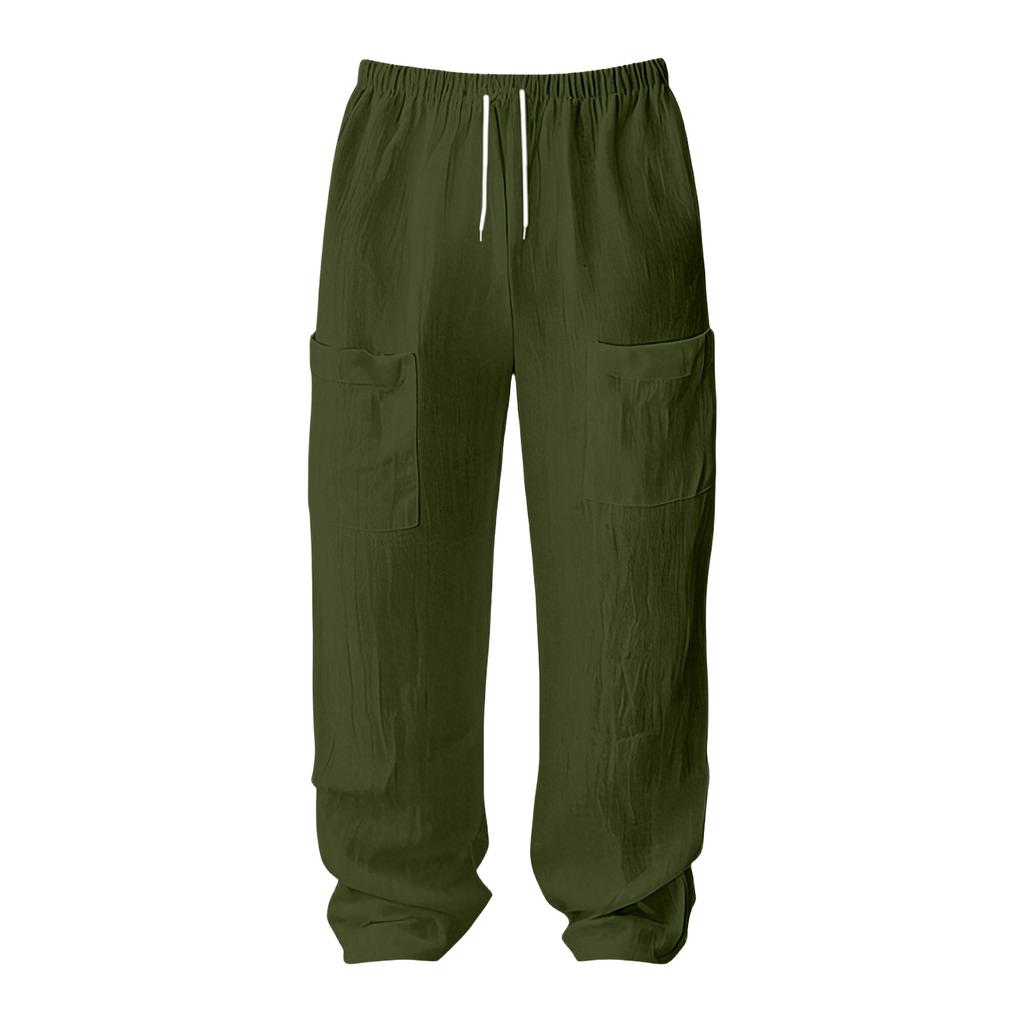 Men's Casual Loose Fit Drawstring Pants with Pockets Lightweight Trousers for Daily Wear father day gifts my orders Suitable for Various Occasions