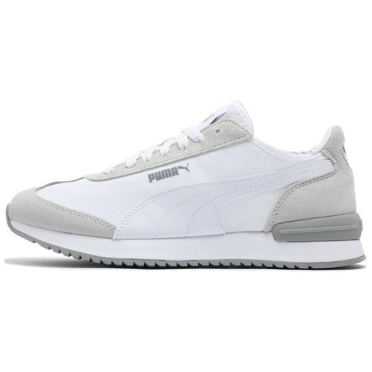 New PUMA R78 WIND NYLON Wear resistant And Lightweight Low Top Casual Shoes Unisex White Gray 392901-14