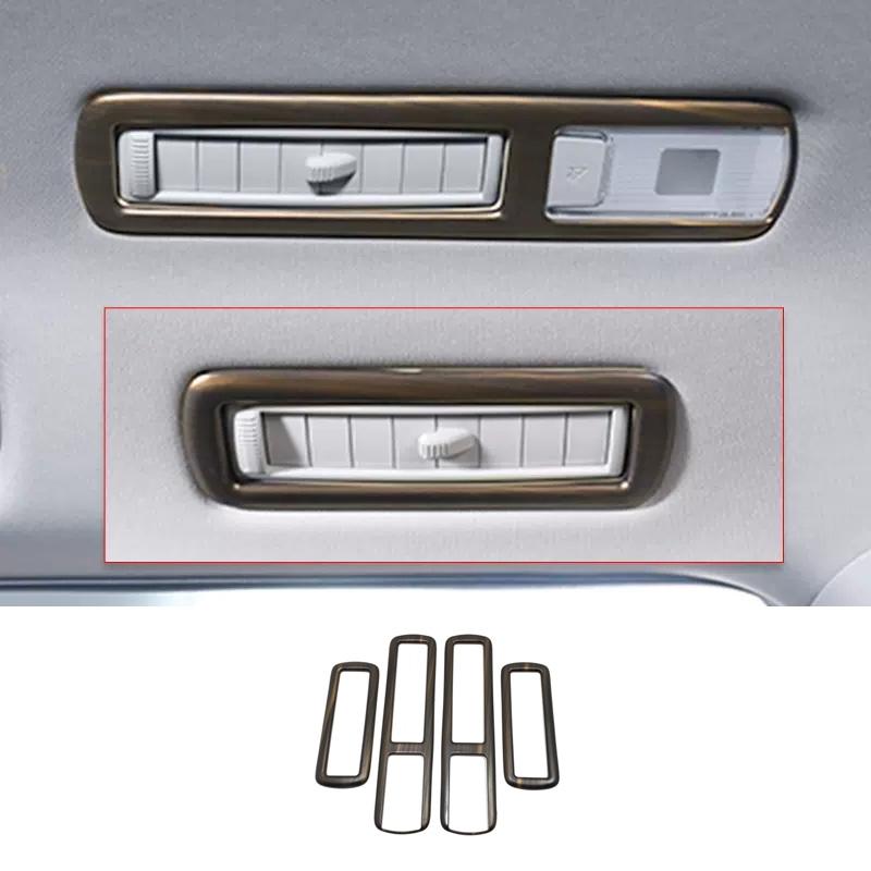 For Toyota Highlander    Car Interior Peach Wood Decoration trument Console Gear Water Cup Cover Air Vent Trims
