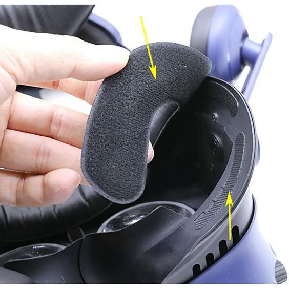 TamBee Vive PRO Face Cushion Pad Face Foam Replacement, PU Leather Face Cover Pad Removable Facial Interface for HTC Vive PRO VR (Face Foam 2PC)