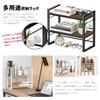 [zz. Luxi] Desk Storage Rack, Two-Tier Desktop Shelf, Adjustable Shelves, DIY Compatible, 43cm Wide X 20cm Deep X 41cm High, Heavy-Duty Capacity,