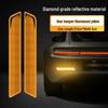 Luminous Reflective Car Wheel Arch & Bumper Stickers: Night Safety & Anti-Scratch Protection