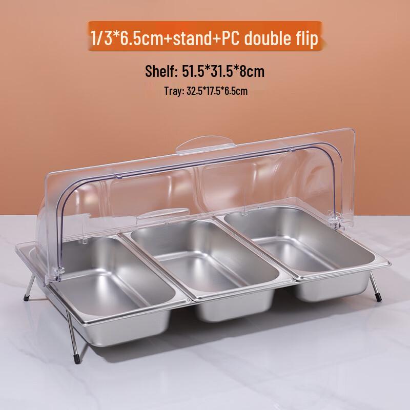 Handon Commercial Triple-Compartment Ingredient Box