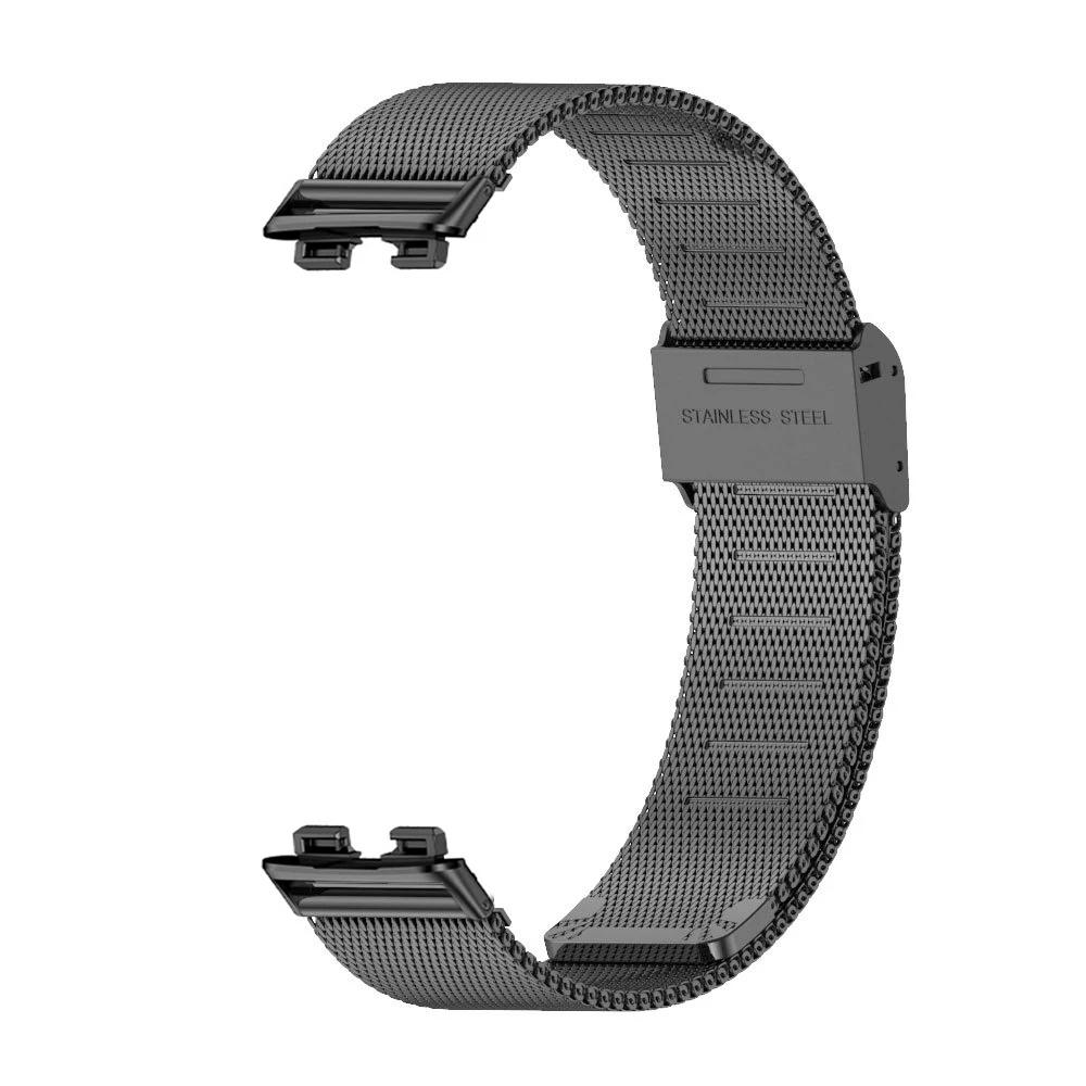Mesh Watch Band For Huawei Band 10 9 8 Stainless Steel Wrist Bracelet Strap Loop For Huawei Band 8 9 10Correa 2027