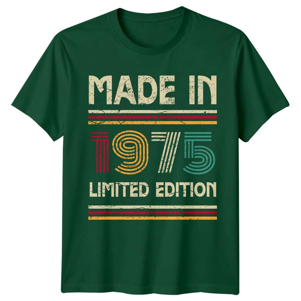 Made In 1975 Unisexs T Shirt 51st Birthday Gift Vintage fiftyone Year Old b S