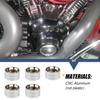10 Pcs Motorcycle Bolt Covers Chrome Bolt Head Caps Kit Fit for Harley Touring Road King Street Glide Road Glide Sportster 883 Dyna Fat Bob Softail