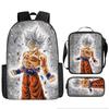 Dragon Ball Backpack Cross-border Trend Backpack Retro School Bag Dragon Ball Cartoon Three-piece Set