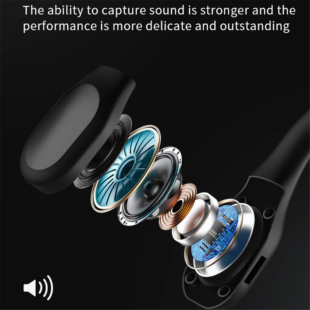 Bezprzewodowy Erphone Bluetooth 5.2 Słuchawki 360° Zginane Arbitralnie Redukcja Szumów Wodoodporne Słuchawki do Smartfona