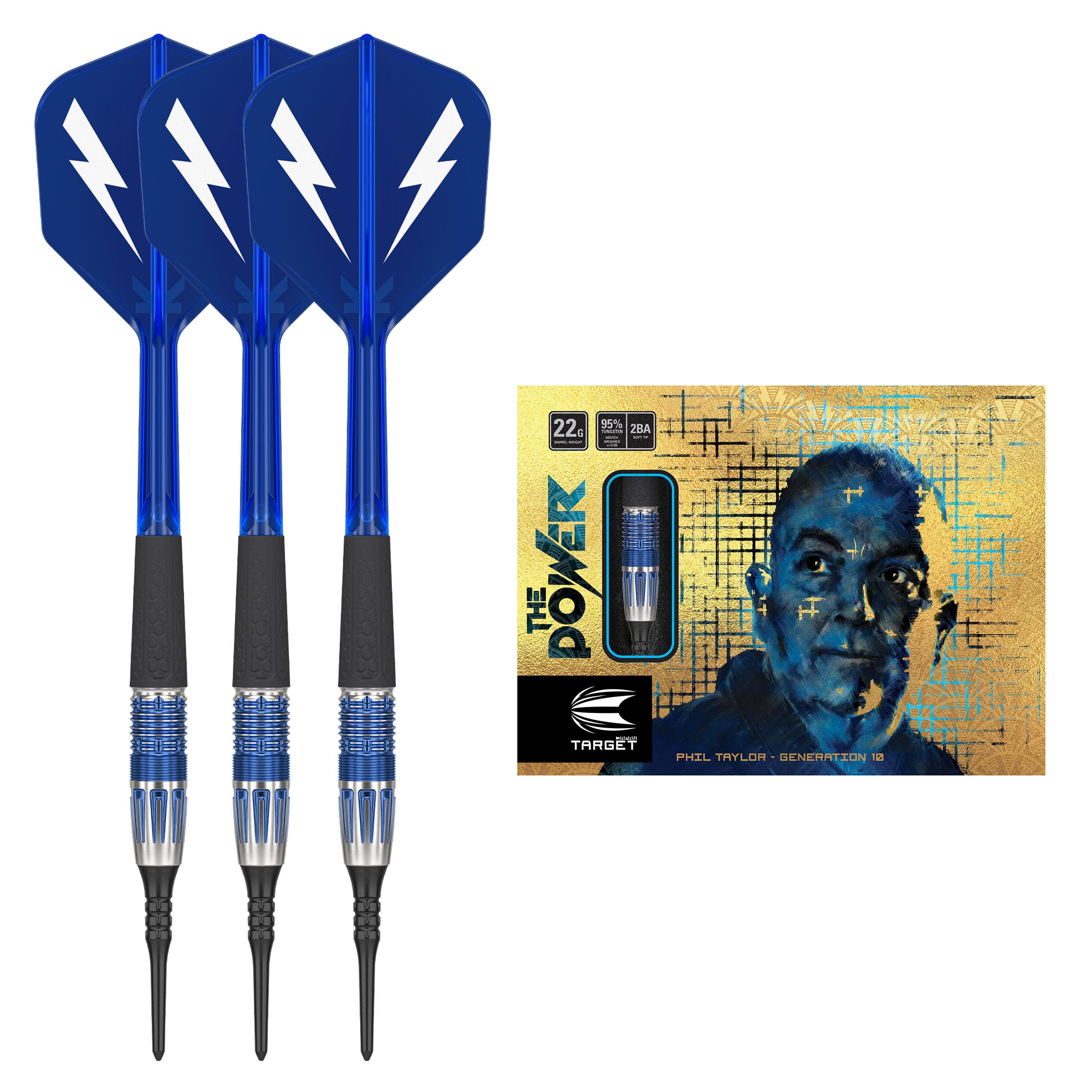 TARGET THE POWER 9FIVE G10 SUPER DARTS EDITION 22г 95% Вольфрам синий