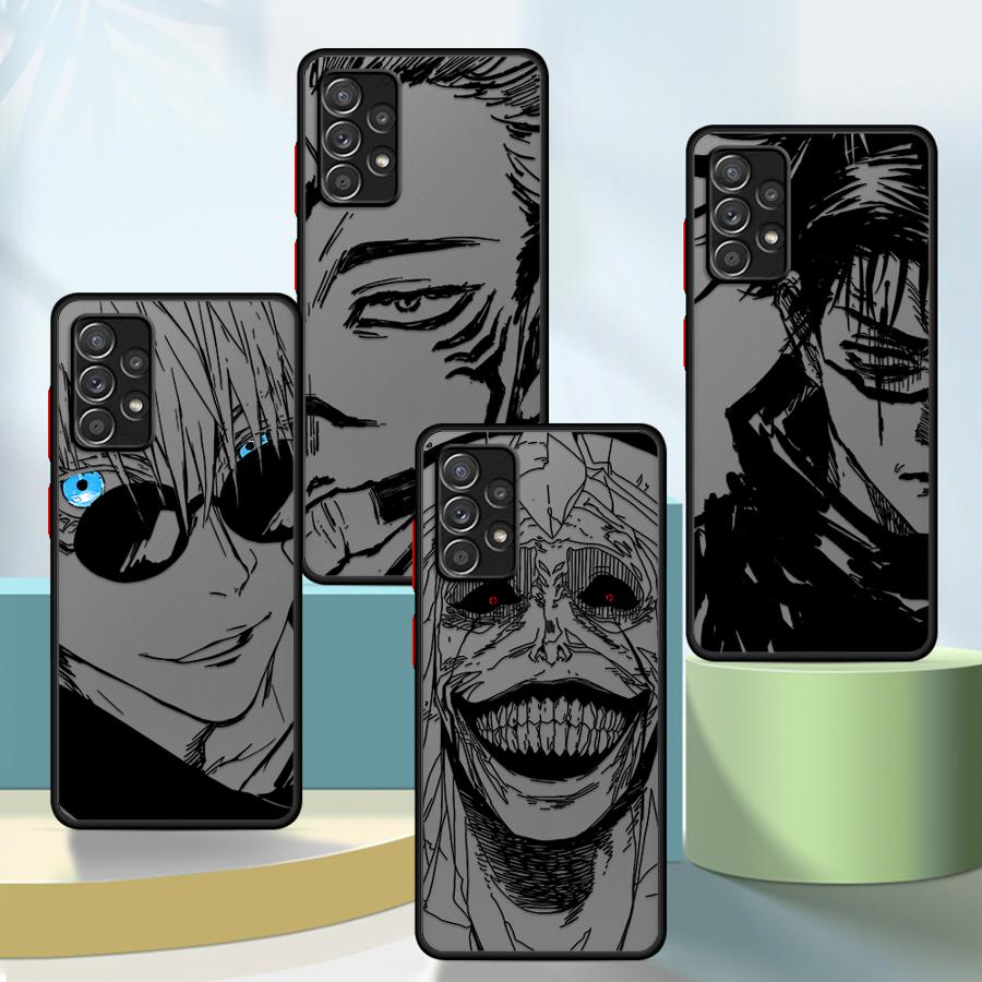 Pouzdro Anime Sukuna Jujutsus Kaisen Soft Edge pro Samsung Galaxy A23 A32 A15 A52 A16 A33 A54 A22 A73 A24 A34 A53 A21s A72 A25 A31