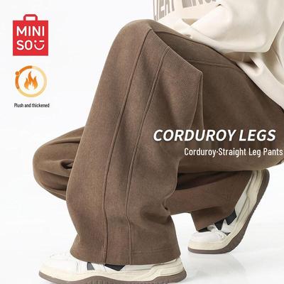 Men's Winter Corduroy Lined Casual Pants