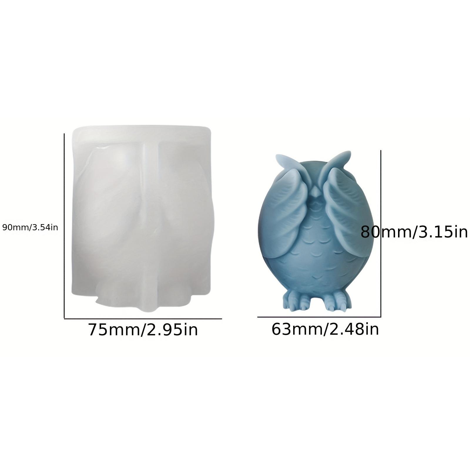 

Owl Animal Silicone Candle Molds for Epoxy Resin & Wax - Unique Animal Shapes Craft Making Mold for Candle Gift Decoration