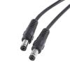 DC5.5x2.1mm Splitter Power Cable 18AWG Male to 2 Male Connectors for Security Cameras, LED Lights 30CM