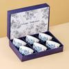 Ru Han Keramik Blaue Rosen Schüssel Set