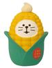 Decor Corporation Concombre Vegetable Cat Daruma, Corn, Size Approx. W3 D2.5 H4.2 ZCB-29835