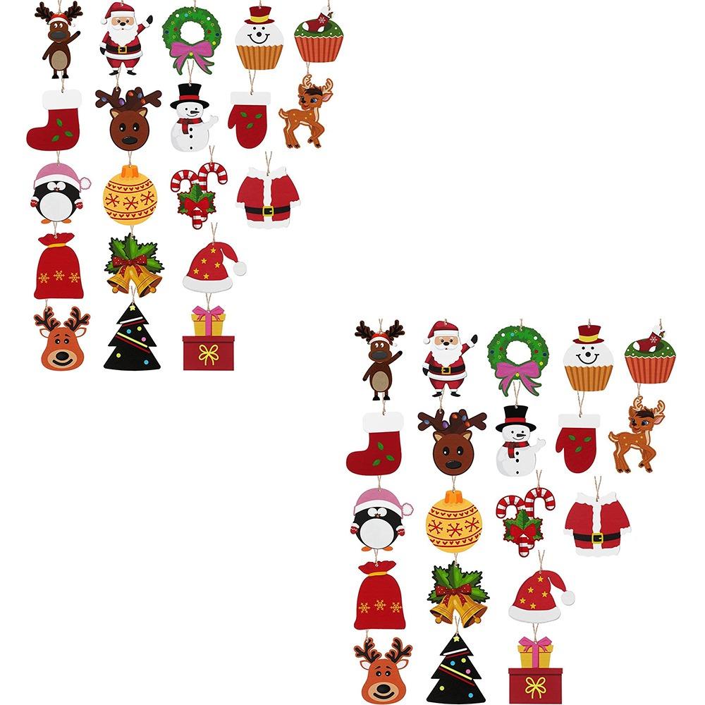 20/40pcs Creative Christmas Decoration Delicate Hanging Ornament Crafts Christmas Tree Pendant  Toy